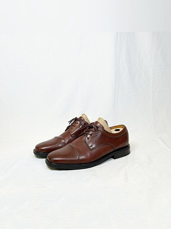 Florsheim Mens Brown Leather Cap Toe Oxfords Dress Shoes~11D~